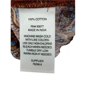 ANA A NEW APPROACH Paisley Dress XL NWT Cotton Tiered Ruffle Puff Sleeve Brown thumbnail 7