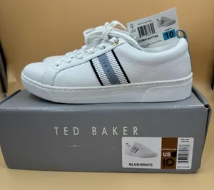 Ted Baker Women s Leather Sneakers, Blue/White, Size 10 thumbnail 1