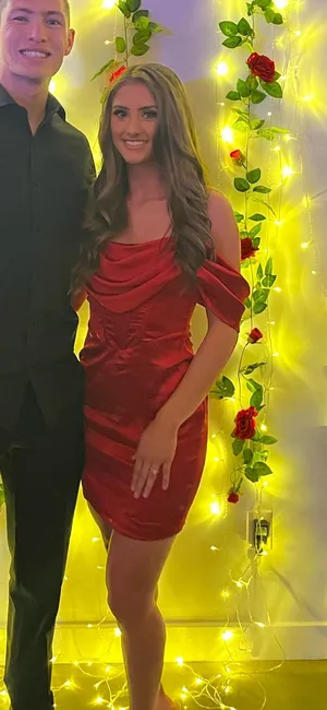 Red Semi-Formal Dress Hello Molly thumbnail 1