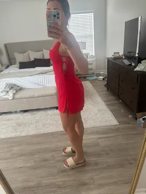 Princess Polly Linen Mini Dress thumbnail 3