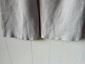 Aritzia Cozy Fleece Mega Flutter Sweatpants Heather Cloud White XS thumbnail 7