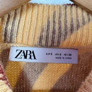 Zara Wool Blend Long Sleeve Mini‎ Dress in Brown Zebra Size Small thumbnail 4