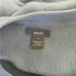 Aerie PARTY Sequin Graphic Crewneck Sweatshirt Light Blue Size M thumbnail 2