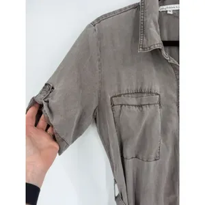 Young Fabulous & Broke Jumpsuit Womens Small Gray Tencel Utility‎ Cargo Gorpcore thumbnail 13