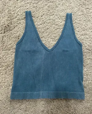 Aura Dark Aqua Crop Top thumbnail 1