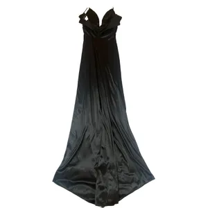 Sexy Ruched Hourglass‎ Black Dress Rhinestones 5/6 Formal Prom Evening Gown thumbnail 10