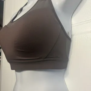 Gymshark‎ Open Back Racerback High Impact Sports Bra Womens Size Small Brown thumbnail 2
