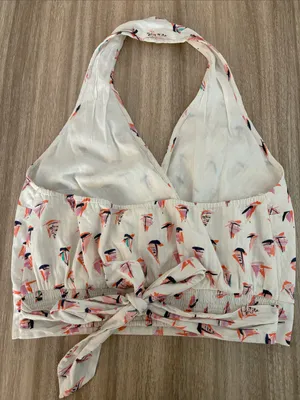 By Anthropologie Halter Neck Crop Top Women’s Size 6 thumbnail 2