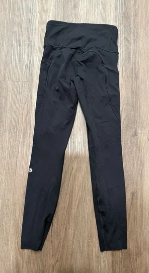 Lululemon Fast Free Leggings Women Size 2 Black HR Tight 24" LW5BXQS thumbnail 1