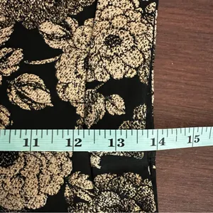 Ann Taylor Gilded Blossom Ankle Pants Black Gold Floral Lined Size 10 NWOT thumbnail 9