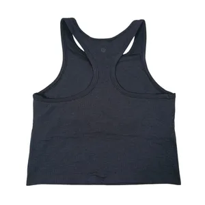 Lululemon Ebb To Street Crop Tank Size 10 Black Racerback Ribbed Seamless Gym thumbnail 3