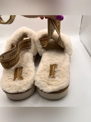 Koolaburra by UGG Natural Fuzz'N II Womens Size 11 Beige Slippers EUC thumbnail 7