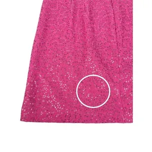 LOFT Hot Pink Barbie Sequin Mini Dress Skirt‎ Wool Blend Size 8 thumbnail 7