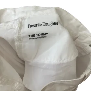 Favorite‎ Daughter The Tommy Mid Rise Boyfriend Jean Size 31 White Anthropologie thumbnail 7