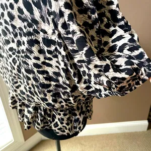 Cato Women’s Top with Peplum in Animal Print thumbnail 9