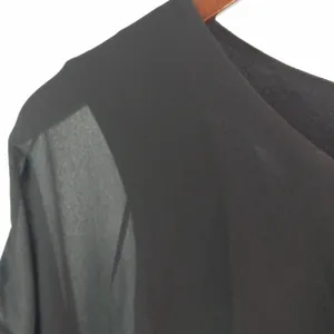 Joseph A XL Sheik Tank With Sheer Over Layer Women's Top Plus In Black Funeral thumbnail 3