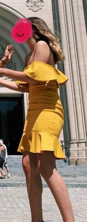 Lulus Yellow Cocktail Dress thumbnail 1