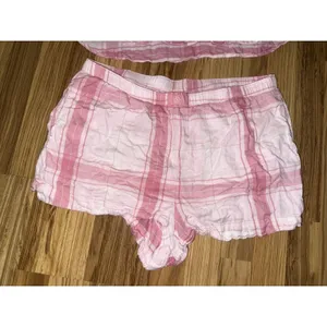 Victoria's Secret Pink Sz‎ XL Plaid Short Sleeve Pajama Set Cotton Pajamas thumbnail 2