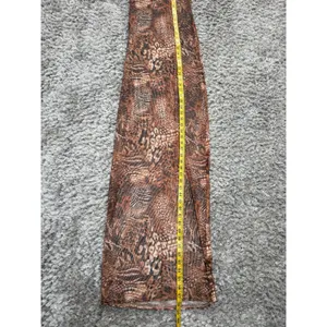 Pretty Little Thing Maxi Dress Cover Up Mesh Brown Leopard Print Size 2 Spaghetti Strap Summer Dress thumbnail 8