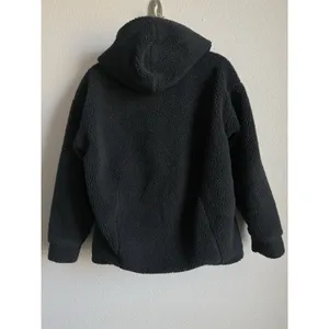 Fabletics Black Teddy Lotta Cocoon Sherpa Zip Hoodie Jacket XS Oversized Warm thumbnail 8