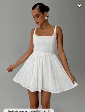 Princess Polly Dress White Mini thumbnail 1