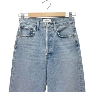 AGOLDE 90s Crop Mid-Rise Loose Straight Jeans Medium Wash Size 23 Organic Denim thumbnail 5