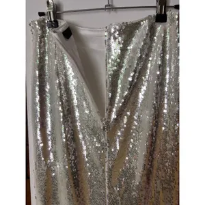 ROTATE Birger Christensen White‎ Sequin Halter Top & Pencil Midi Skirt Set NWT thumbnail 12