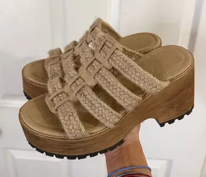 Beach Platform Sandals Size 8 thumbnail 1
