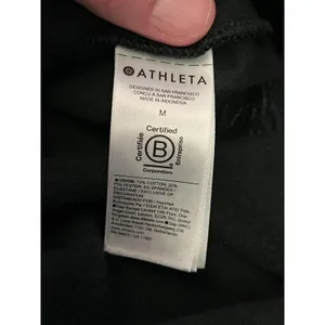Athleta Sweatshirt Womens Medium Black Power Of She Fleece Raglan Pullover thumbnail 9