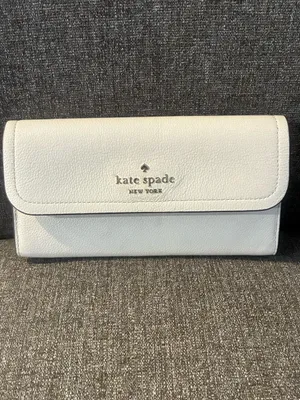 kate spade White Leather‎ Women's Wallet thumbnail 4