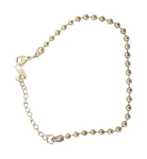 Bracelet Women Ball Chain Gold‎ Tone Adjustable 6.5-8.5in thumbnail 1