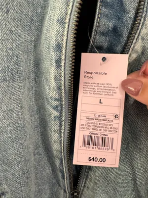 Wild Fable Target  Denim Bomber Jacket thumbnail 3