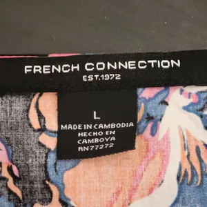 French Connection Cotton Floral Midi Dress Size Large NWT Wedding Guest Dress thumbnail 10