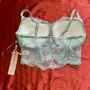 Iris Light Blue Lace Bustier thumbnail 2