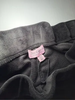 Y2K-inspired Juicy Couture Black Velour Pants • Size XL thumbnail 3