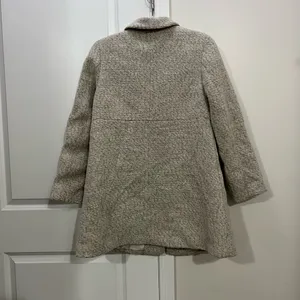 H&M Oatmeal Woolf Blend Overcoat Size 14 US thumbnail 4
