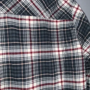 Carhartt Gray Red & White Mid Weight Flannel Button Front Long Sleeve Shirt XL thumbnail 7
