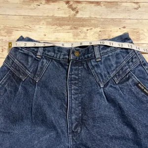 Rocky Mountain Jean Company Rockies High Waisted Western Size 30 11 VTG Pleated thumbnail 7