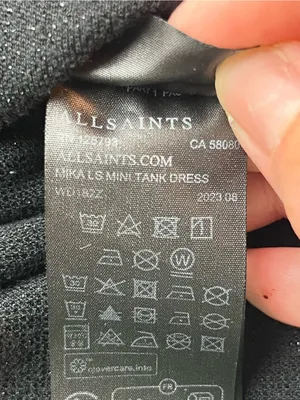 All Saints Mika LS Mini Tank Dress Sleek Black Sleeveless Sheath Womens US‎ 2 thumbnail 6