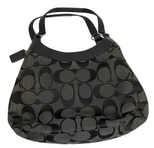 Coach Soho Signature Black Large Hobo Shoulder Bag E1271-F19251 thumbnail 5