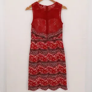 Jus d'Orange Paris Lace Sheath Dress Womens Size XS‎ Red Cocktail Wedding Guest thumbnail 7