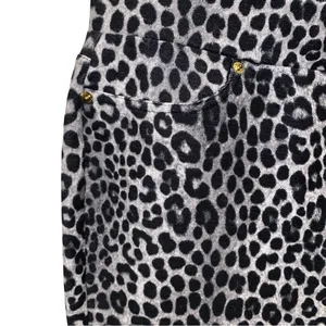 Ladies Michael Kors Snow Leopard Ponte Pants Pull-On Leggings L thumbnail 2
