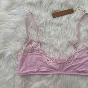 Skims Fits Everybody Lace Scoop Bralette Cherry Blossom Multi Size Large thumbnail 3
