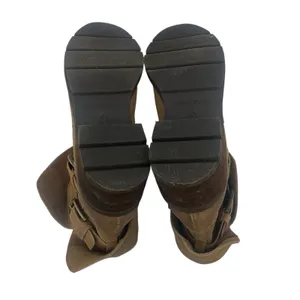 Donald Pliner Saraya Suede Boots Motorcycle Tan Sz 10 preppy Outdoor Combat thumbnail 8