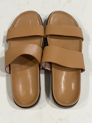 Madewell Women's Preston Sporty Slide Sandal in Desert Camel Women’s Size 8 thumbnail 1