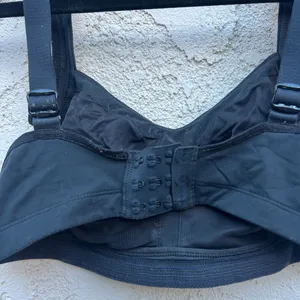 MD 34DD black no padding fabric sports bra thumbnail 4