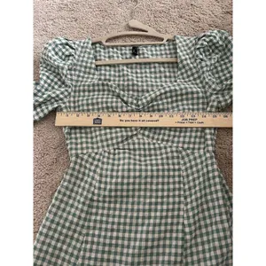Nobody’s Child Penny Mini Dress In Green Gingham Size 6 Summer Cottagecore thumbnail 6