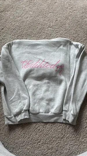 Edikted Hoodie Bow Grey thumbnail 2