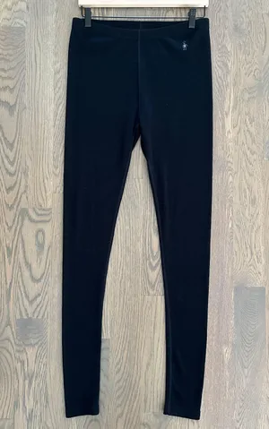 Smartwool Women's Classic Thermal Merino Base Layer Bottom in Black Extra Large thumbnail 1