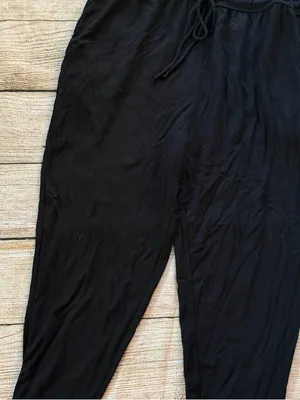 Knix Women’s Good To Go Jumpsuit Black Relaxed Fit Stretch Lounge Wear Sz Medium thumbnail 5